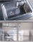 Anti mobília de aço ácida da cozinha ISO9001 com o restaurante da prateleira ajustável do dissipador