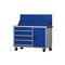 5 armários de ferramenta móveis azuis da gaveta, bancada ISO9001 móvel com armazenamento da ferramenta