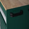 ISO14001 caixa de ferramentas móvel verde com gavetas, armário de armazenamento da ferramenta do metal