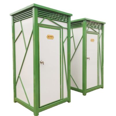 Toaletes portáteis modernos móveis verdes da liga de alumínio
