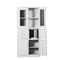 Das gavetas de aço dos armários de arquivo 3 de Commerical porta de vidro de aço inoxidável