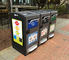 Escaninhos de lixo espertos de aço inoxidável exteriores, lixo do EN 840 e escaninho de reciclagem automáticos
