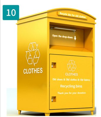 Cadeado amarelo da doação que recicla a espessura do escaninho de armazenamento 2mm